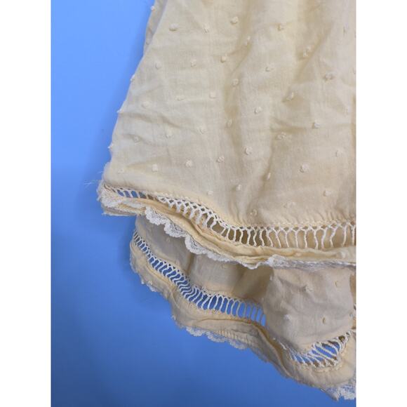 NWOT Cheeky Plum Yellow Layered Ruffle Smocked Swiss Dot Dress Girl's Size 3T - Picture 2 of 4